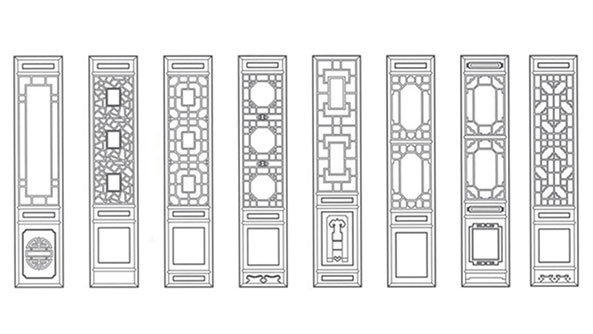 芜湖喜迎门中式花格CAD设计图样式大全