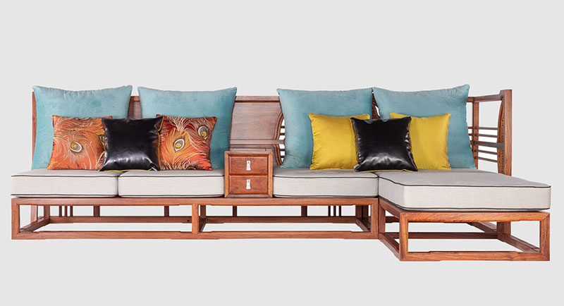 芜湖中式家居装修实木沙发组合家具效果图